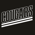 Cougars diagonal stripe unisex graphic tee design
