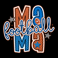 Football Mama women's graphic tee design