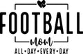 Football Mom All Day Every Day Tee