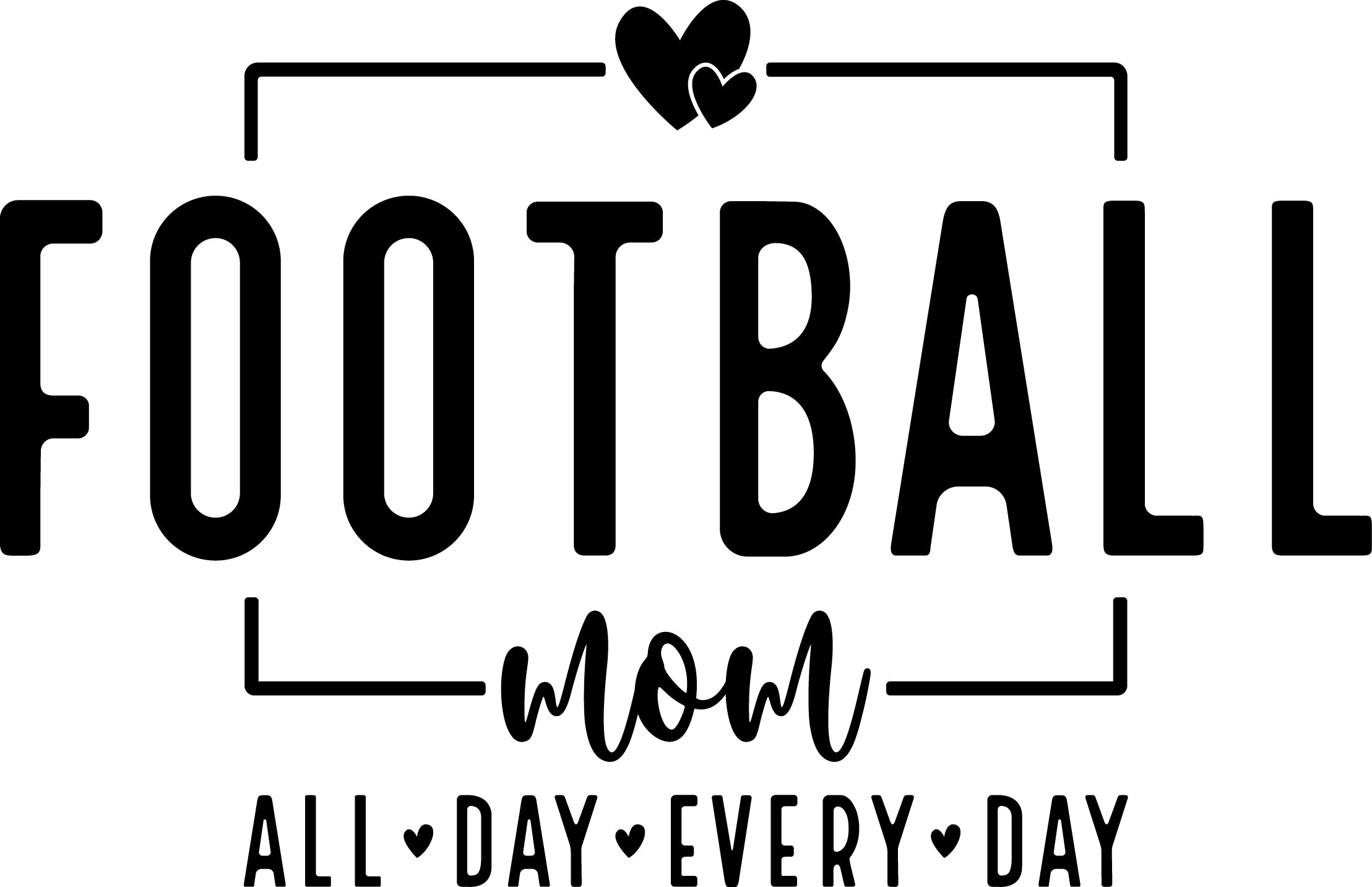 Football Mom All Day Every Day Tee