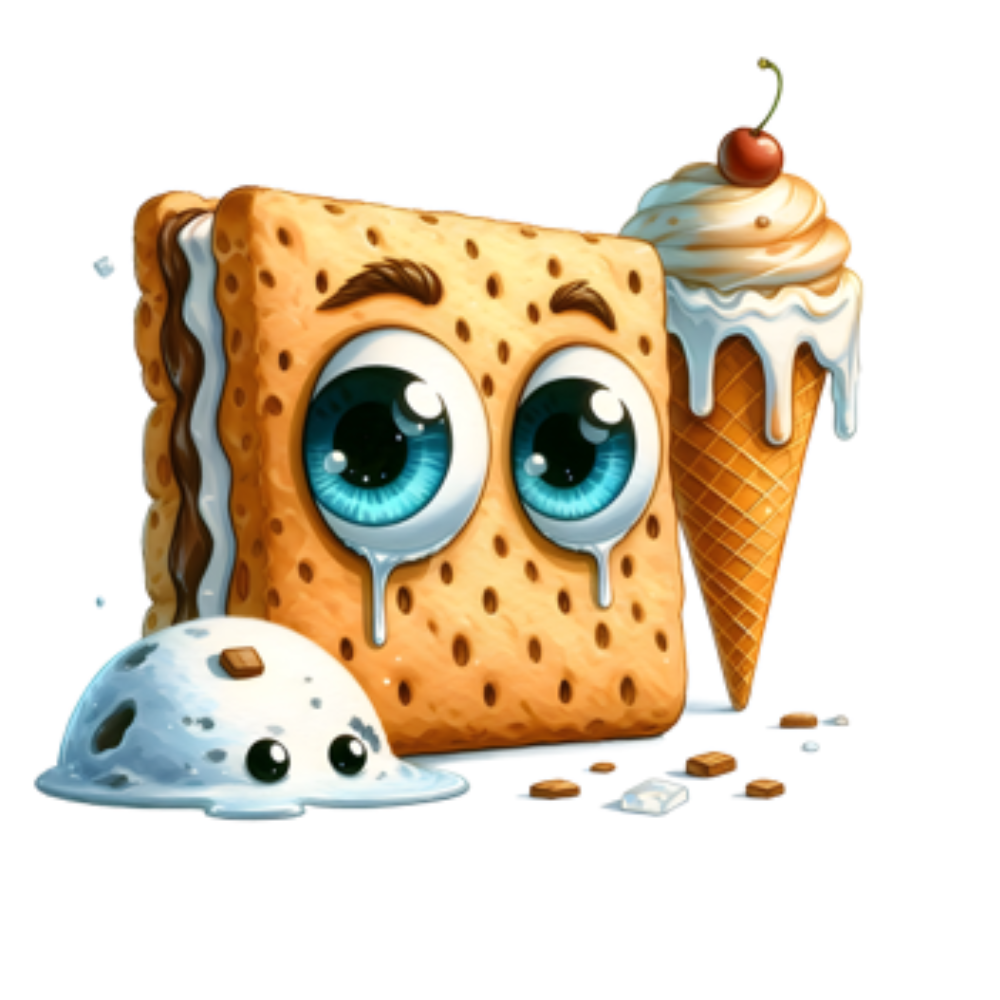 Sad Melting Ice Cream Sandwich