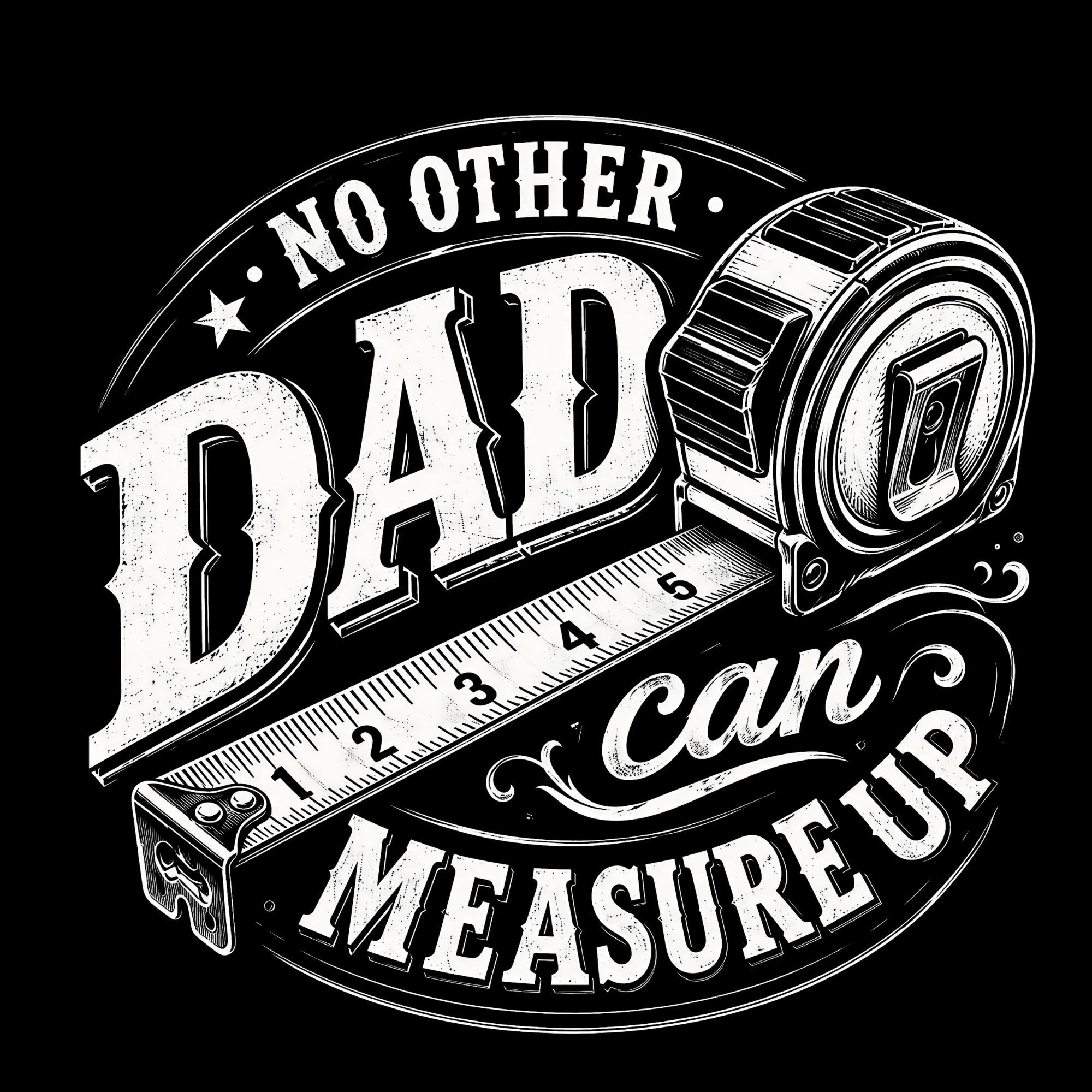 No Other Dad Can Measure Up Men's Graphic Tee