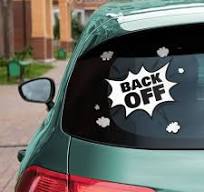 Back Off Car Decal