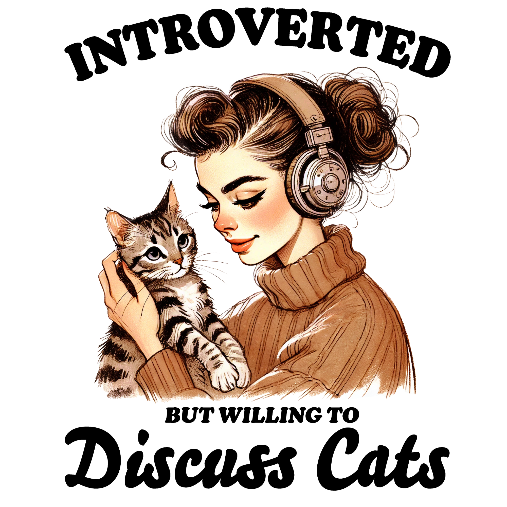 Introverted But Willing to Discuss Cats Women's T-Shirt