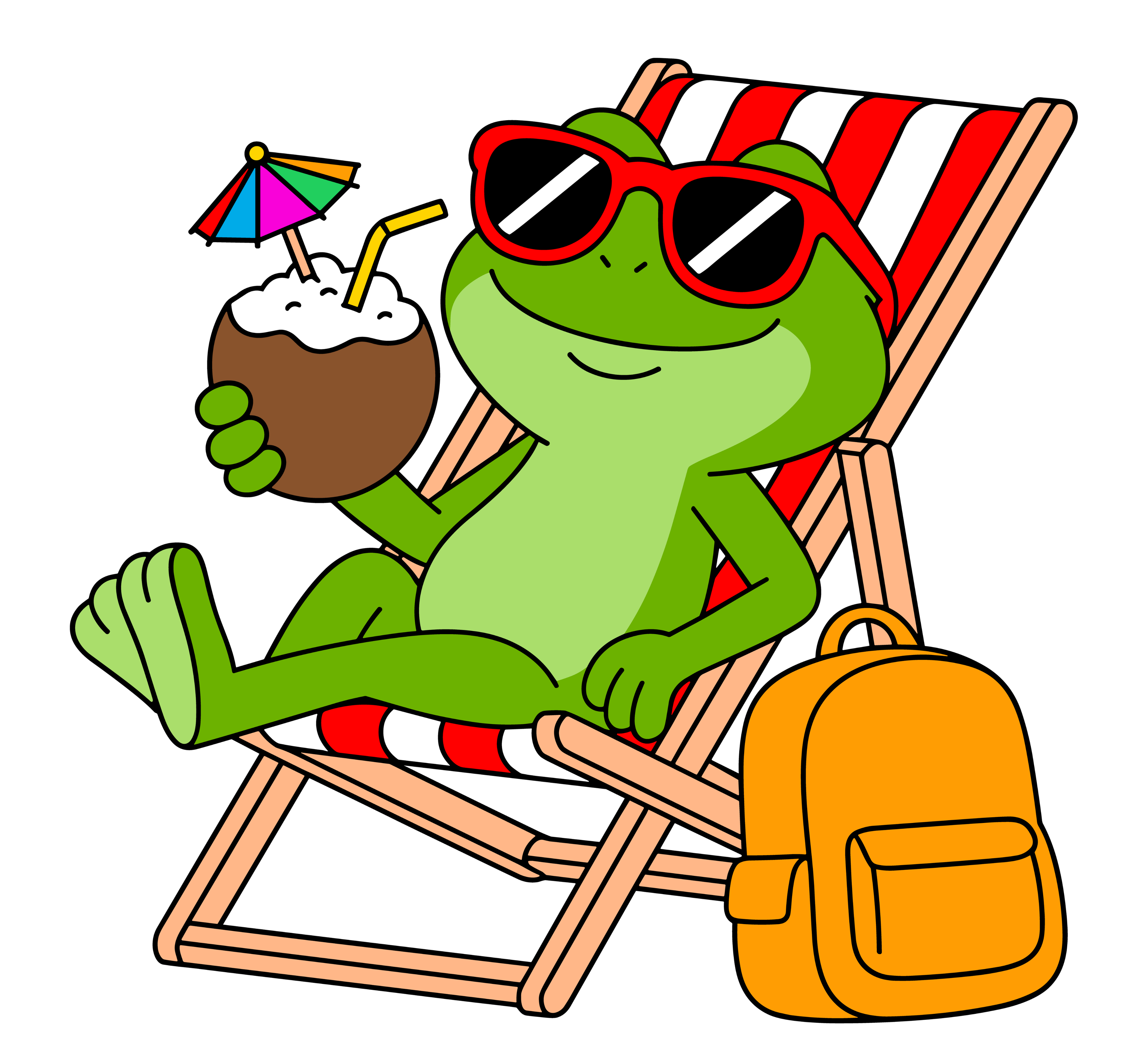 Frog Lounging in Chair Children's T-Shirt