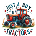 Just a Boy Who Loves Tractors T-Shirt