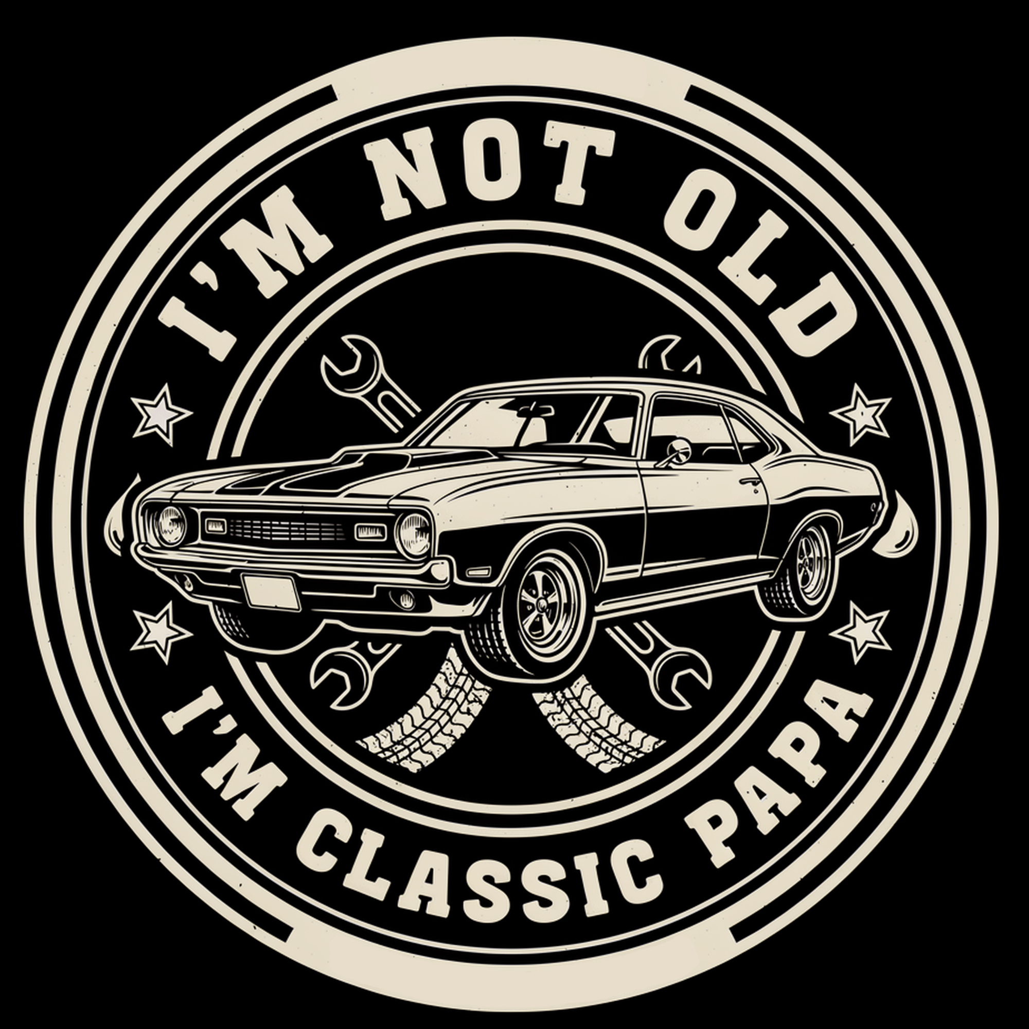 I'm Not Old I'm Classic Papa Men's Graphic Tee