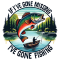 If I've Gone Missing I've Gone Fishing Tee