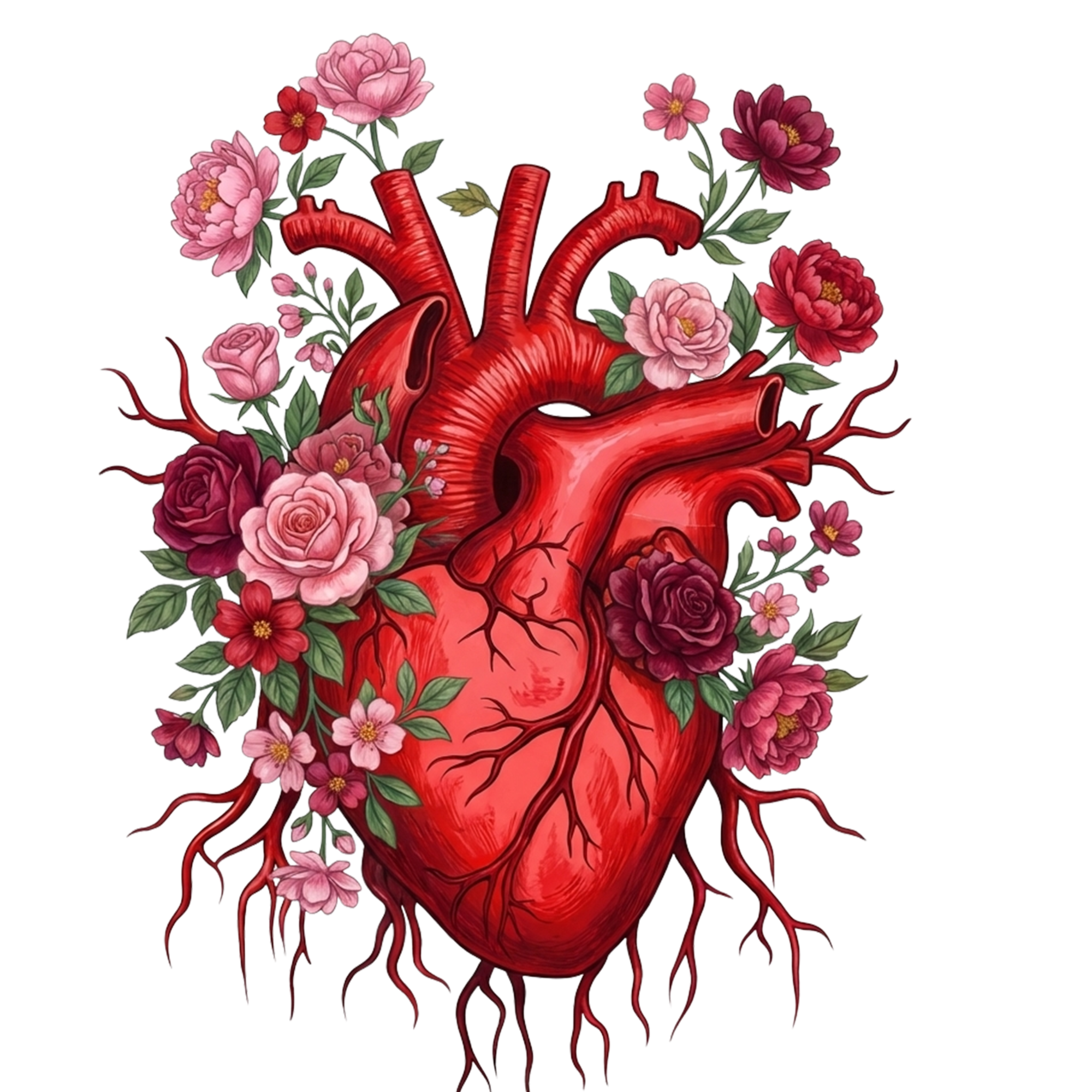 Floral Heart Women's T-Shirt