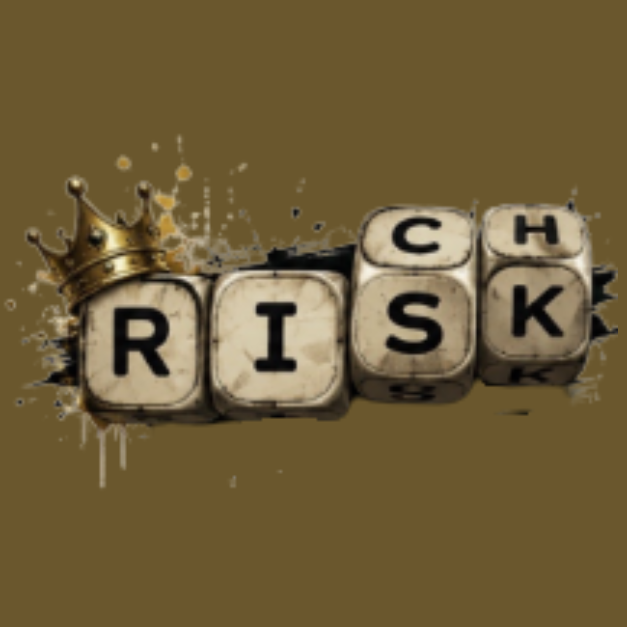 Risk It to Get Rich Crown Dice Graphic Tee