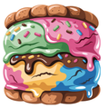 Ice Cream Sandwich Stack T-Shirt