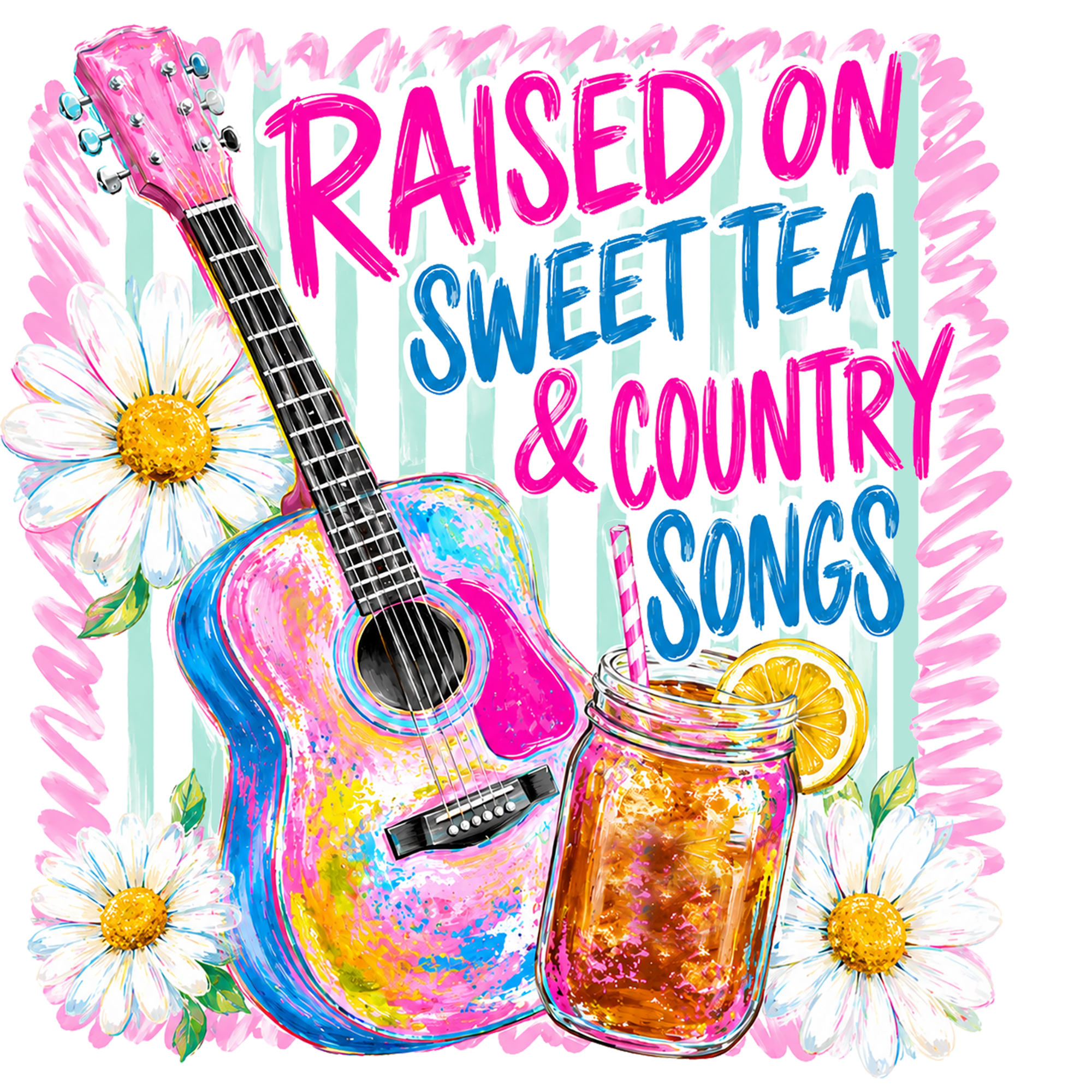 Raised on Sweet Tea & Country Songs T-Shirt