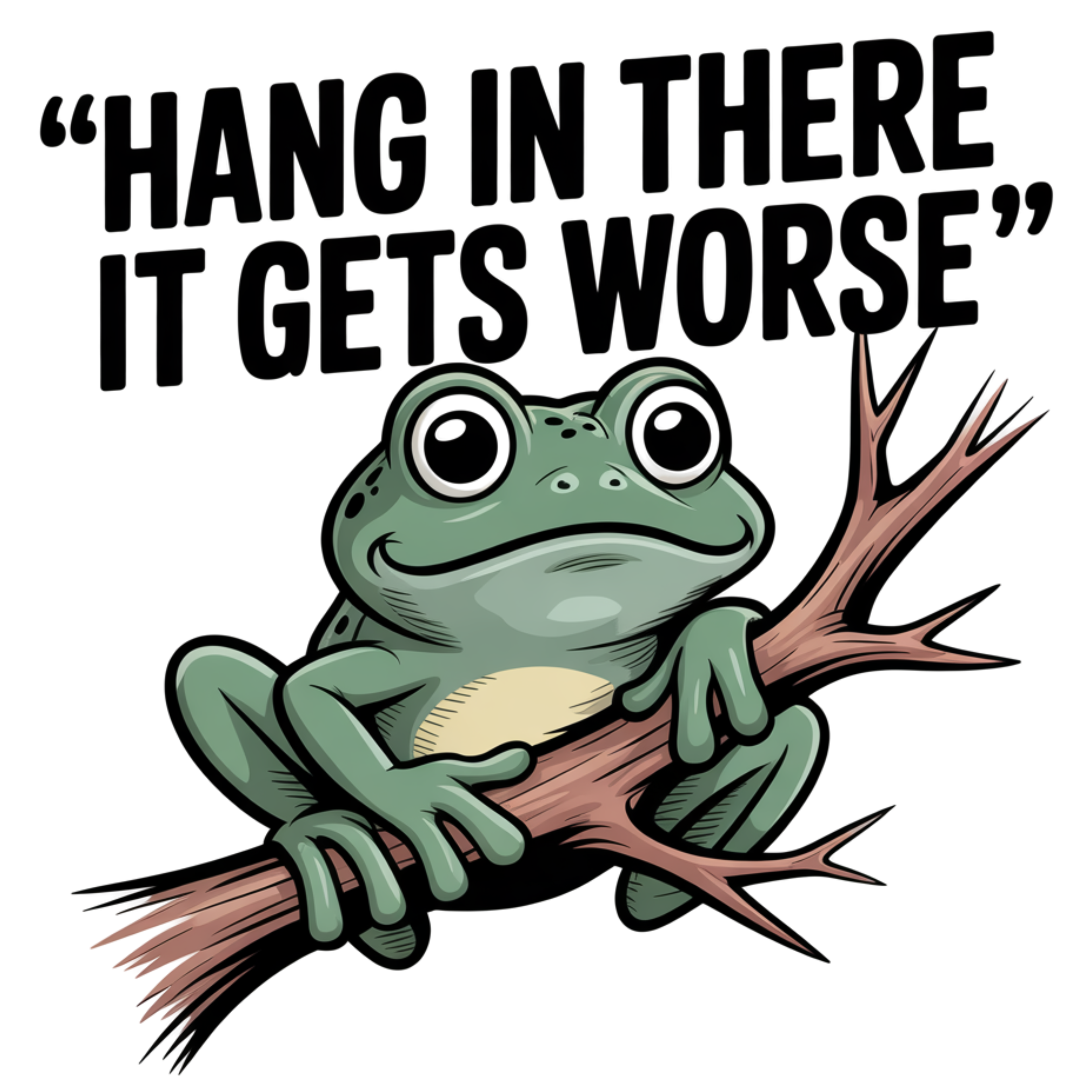 Hang In There It Gets Worse Men's T-Shirt